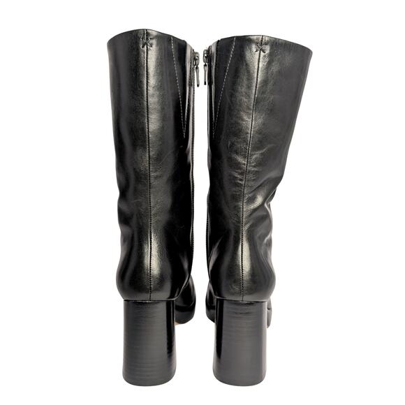 Rag & Bone Black Leather Platform Boots – Size 36.5 - Picture 4 of 8